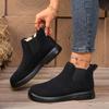Women’s Winter Fleece Lined Snow Ankle Boots Warm Flat Slip Resistant Comfortable Casual Shoes