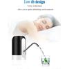 Erogatore d'Acqua Ricaricabile USB per Bottiglie da 1–5 Galloni, Pompa Elettrica Portatile ad Un Pulsante, Batteria da 1200mAh, Erogatore Automatico per Tappo di Bottiglia