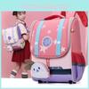 Adorable Nylon Cartoon School Bag For Children 3 To 6 Years Old Unisex Lightweight And Stylish