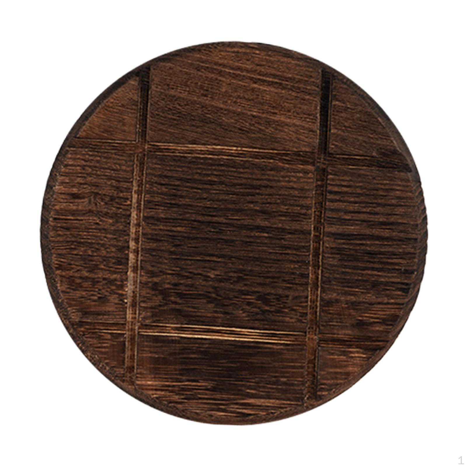 

Кухонный деревянный коврик для чашки, противоскользящий жаропрочный деревянный коврик для 18.9cmx18.9cmx1cm_Round