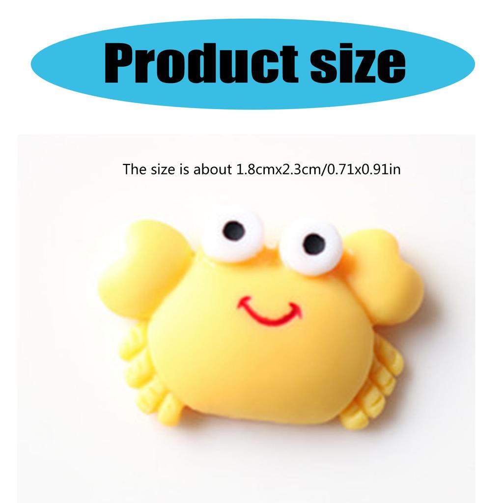 Packung mit 10 Resin Meerestier-Stilen Flatback-Dekorationen für Kreativprojekte