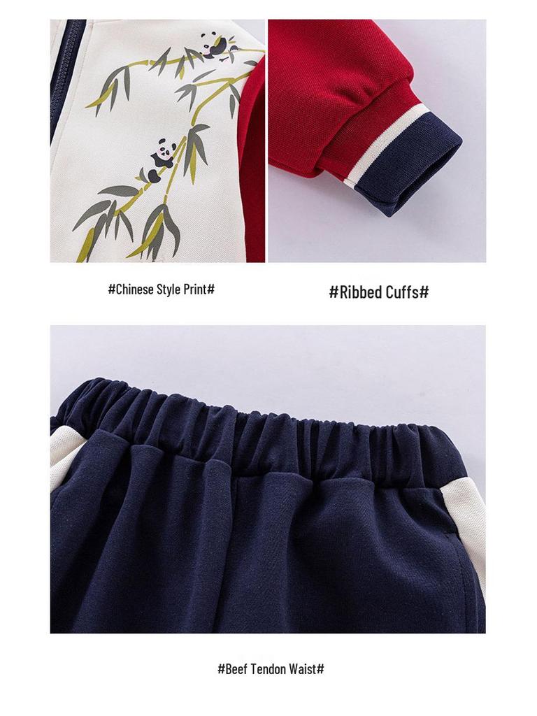 Children's Spring & Autumn Sports Uniform Set: Baseball-Style Performance Costume for Primary School & Kindergarten.