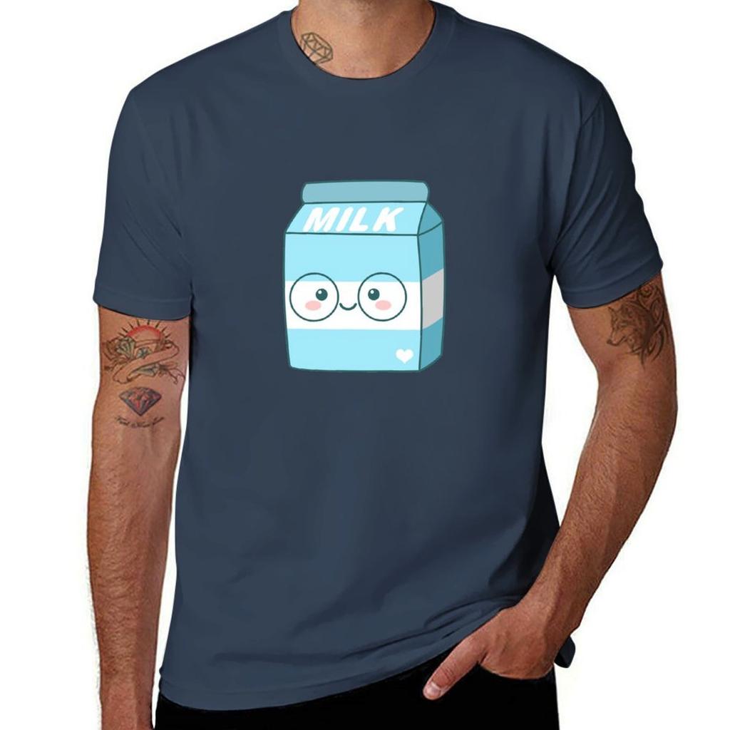Kawaii Milk Tshirt Festive Simple Tshirt