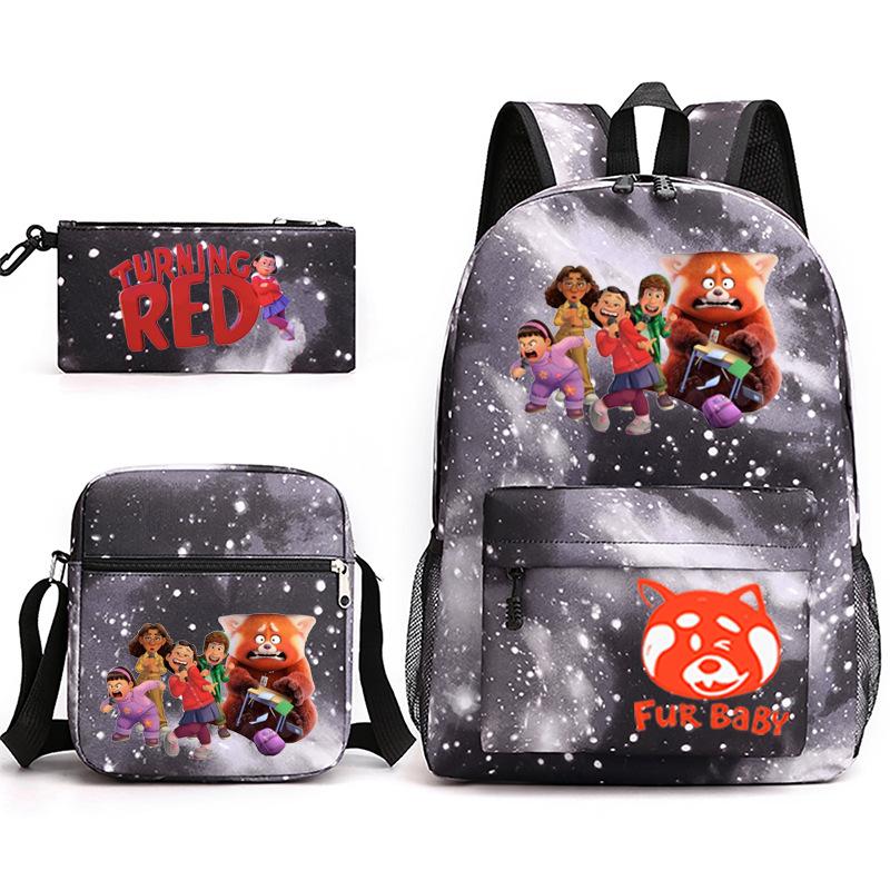 2022 Youth Metamorphosis 3 Sets/piece Laptop Backpack School Teen Girl Student Schoolbag