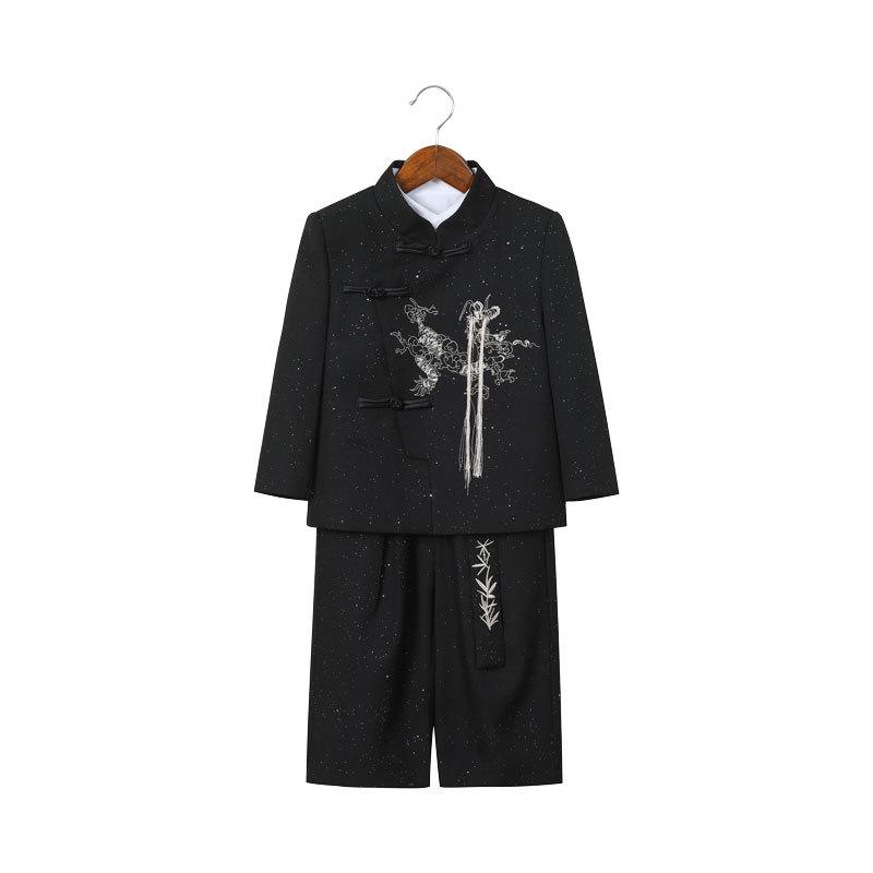 Jungen Tang Anzug Hanfu Set: Retro-Outfit im chinesischen Stil für Aufführungen, Dichterlesungen und besondere Anlässe