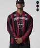 DRIX Voetbal Streep Mesh Shirt Lange Mouw_3 Kleuren
