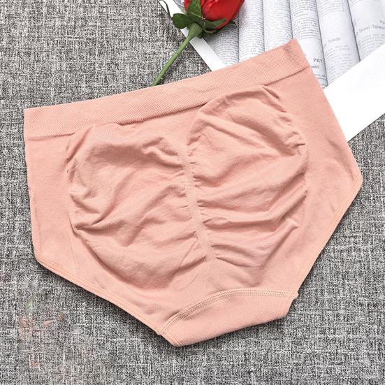Women Panties Seamless Honey Comb Hole Comfortable Hand-supported Hip Design Panties for Daily Wear