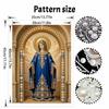 DIY 3D Pearl Diamond Painting Art Set Blessed Virgin Mary Religious Home Decor Art Set Wall Art