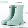 rain shoes women's water shoes women's new rain boots fashion outer wear rubber shoes waterproof and non-slip short water boots