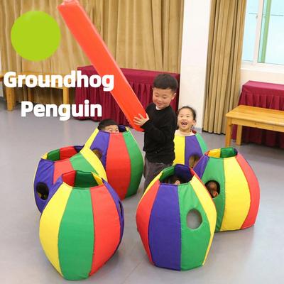 Pinguino Colorato Corpo Integrazione Sensoriale Intelligente Attrezzatura per l'Allenamento Topo di Terra Giocattolo per Giochi Sportivi all'Aperto per Bambini