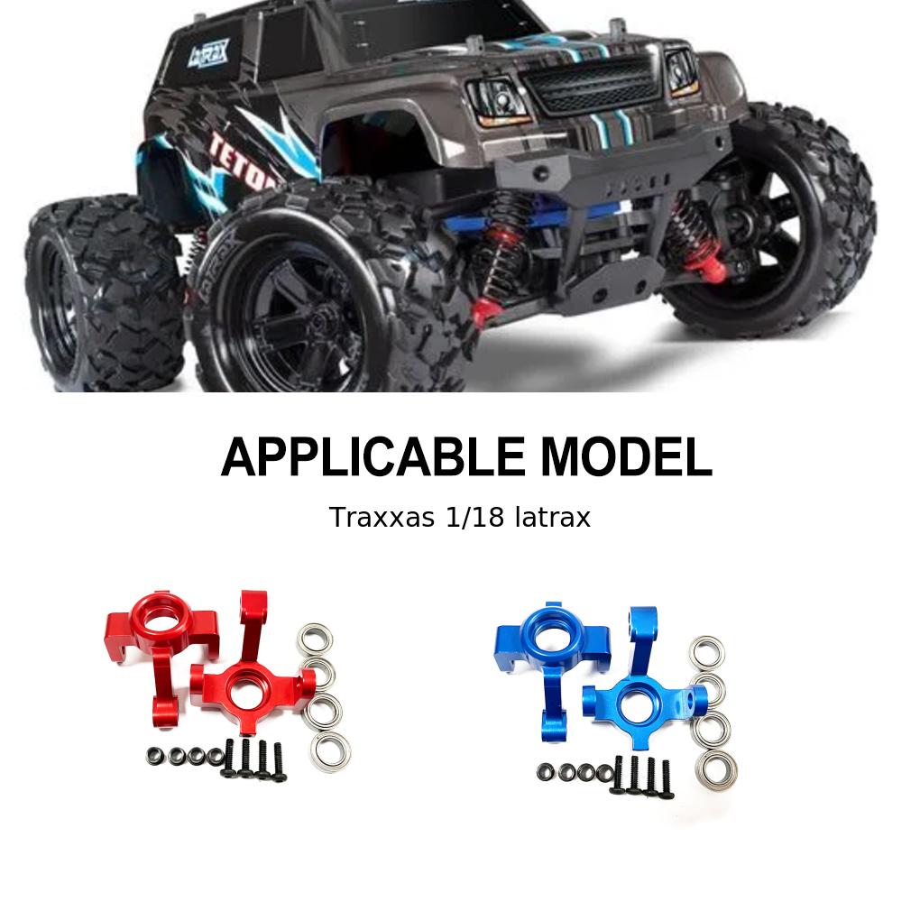 RCGOFOLLOW 1/18 Aluminum Alloy Durable Steering Hub Carrier Steering Block For Latrax RC Car Part