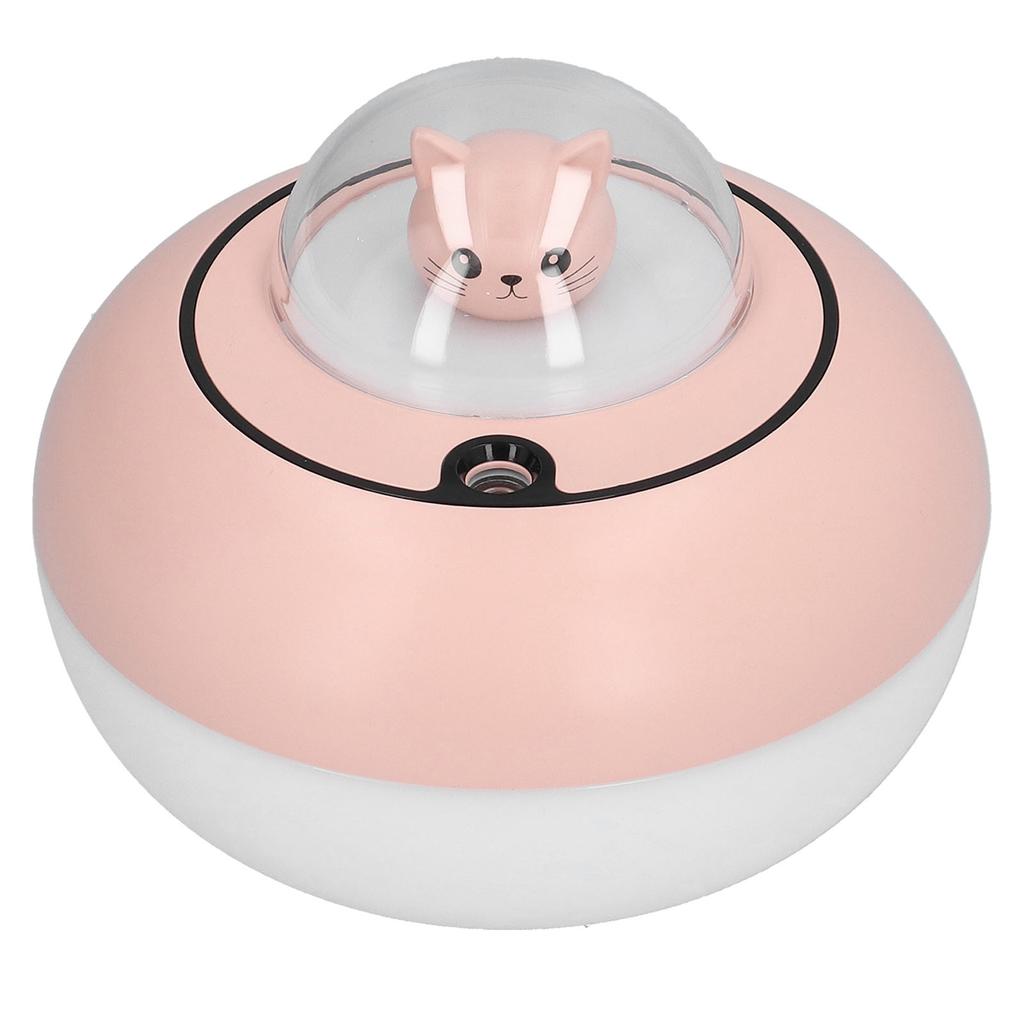 300ml LED Desk Humidifier White Pink USB Powered Mute Colorful Large Capacity Air Humidifier for Home Office