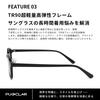 PUKCLAR Polarized Sunglasses Trendy and Stylish UV400 TAC Lightweight TR90 for and Warp Designed for Japanese Body [PUKCLAR] Men's - Design, Lens,