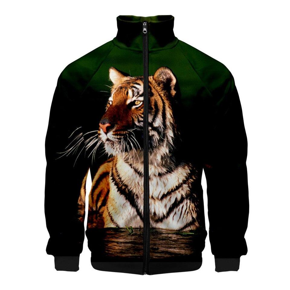 Mantel Hewan Harimau Hoodie Cetak Mode Kostum Cosplay Harajuku Jaket Anime Goku Kaus Pria