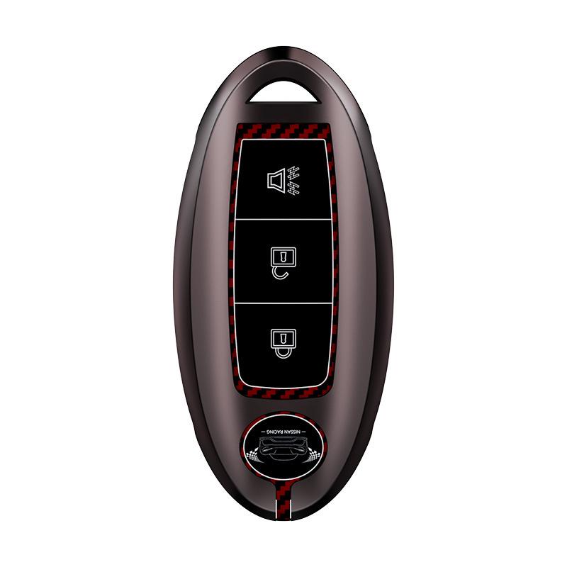 Estojo de Chave Premium e Chaveiro para Nissan Qashqai, X-Trail, Murano, Tiida, Terra, Kicks, Sylphy EVs