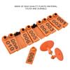 1-100 Number Plastic Livestock Ear Tag Animal Tag for Goat Sheep Pig (Orange)