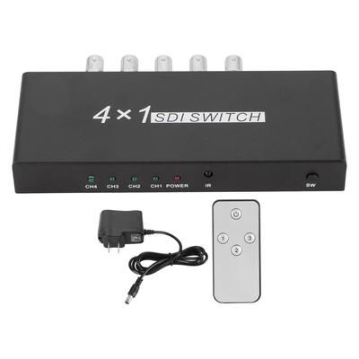 SDI Switcher 4x1 4 Eingänge 1 Ausgang 1080P Auflösung SDI Switcher 3G HD SD SDI Switcher mit Fernbedienung