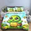 Cheerful turtle paradise! Bedding sets Duvet covers Pillowcases(1* Duvet Cover 2* Pillowcases without duvet insert)