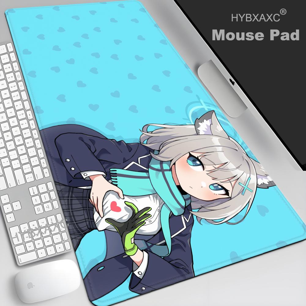 Mouse Pad NonSlip Rubber Edge locking mousepads Game play mats Game Blue Archive Cute Takanashi Hoshino for notebook PCcomputer