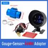 Car Water Temperature Gauge With volt meter 2 in 1 LCD Car Truck Gauge+ 26-40MM Water Temp Joint Pipe 10MM Water Tempe Sensor