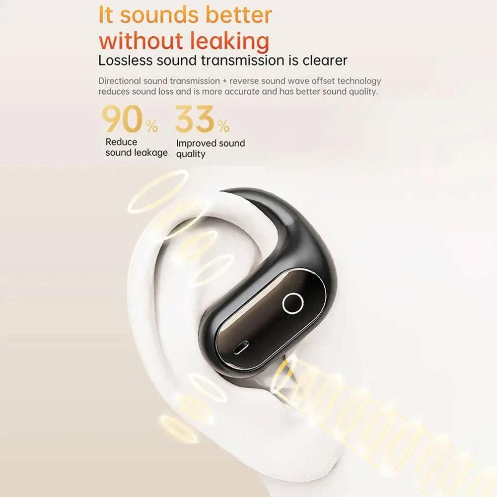 Luminous Quicksand Bluetooth 5.4 Earphones Real-time AI Translation Headset Night Light Flowing Hanging Wireless Headphone NEC Noise Reduction Earbuds