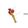 MOC Figurine Accessoires Briques de Construction Épée Fléchette Serpent Doré Bâton Armure Cape Cheveux Films Poupées Briques Compatibles Jouets N12