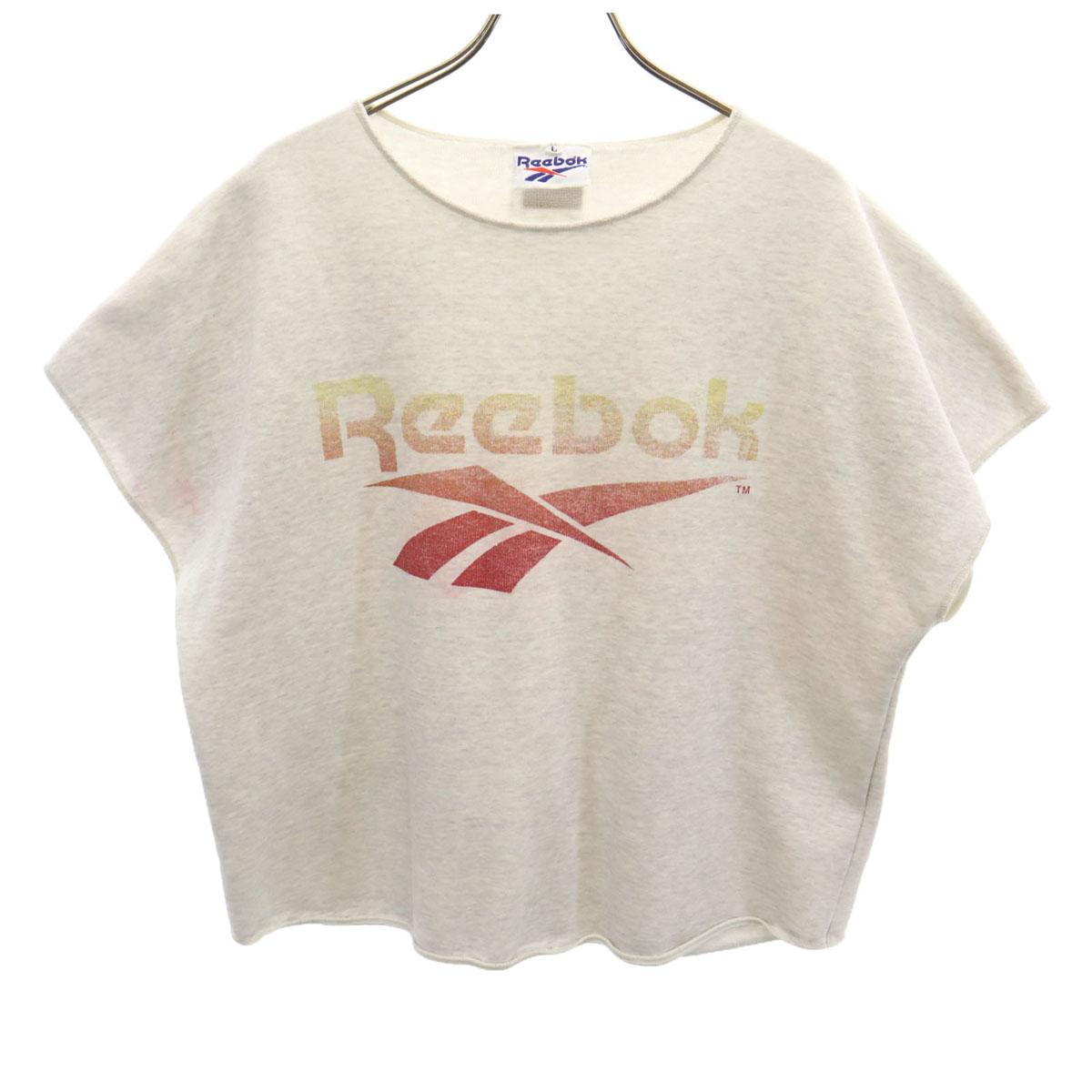 

Reebok 90s Old French sleeve sweat T-shirt L gray Women Used