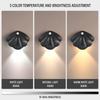 LED Nachtlicht Bewegungssensor Muschelförmiger Strahler USB Typ C Wiederaufladbar Schlafzimmer Flur Treppenhaus Wandbild Dekolicht