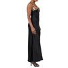 European and American Spring/Summer 2024 Embroidered Lace Sleeveless Solid Color Dress for Women