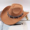 Western Cowboy Style Tibetan Fashion Top Hat Autumn/Winter New Collection Deer Skin Velvet Large Edge Riding Hat