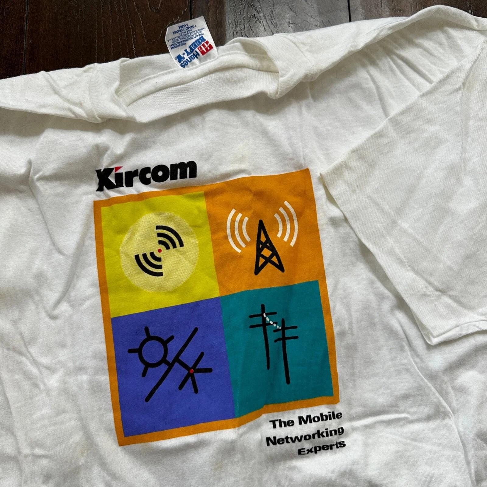 

Kircom Mobile Vintage T Shirt Network Hanes Single Stitch Bell System Internet S