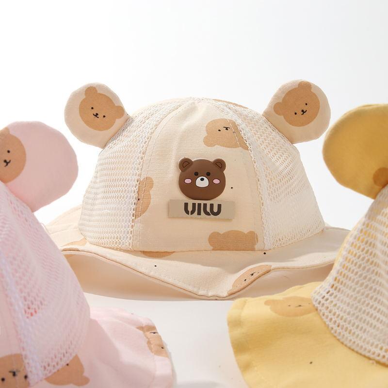 Cappelli Estivi per Bambini con Protezione Solare Cappelli da Pescatore Traspiranti in Rete per Bambine Cappelli da Sole Carini e Adorabili per Viaggio per Bambini