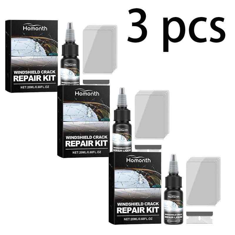 HOMONTH Glass Crack Repair Kit Clear Vision Auto Front Windshield Nano Repair Fluid Kit