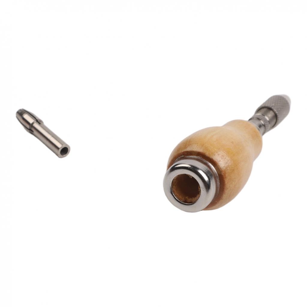 Jeweler Pin Vise Twisting Wire Drill Wooden Handle Tool