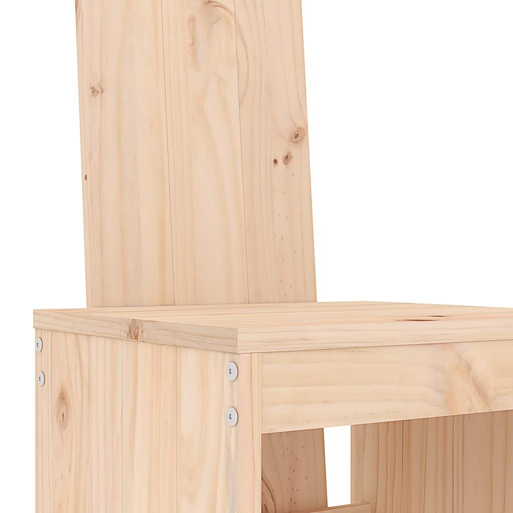 Bar Stool 2 pcs. 40 x 42 x 120 cm Solid Pine Wood