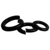 Black Zinc-Plated 304 Stainless Steel Spring Washer, Split Elastic Washer (M1.6-M39)