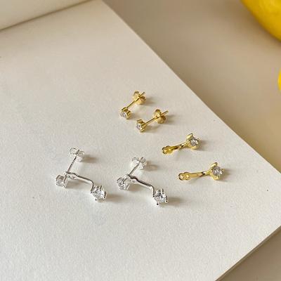 Neues Bestseller-Set Ohrringe für Damen, galvanisierte Ohrstecker und Ohrringe, 6-teiliges Set