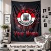 Wall Hanging Tapestry With Custom Name & Text, AZ Alkmaar Decorative Tapestry For Bedroom
