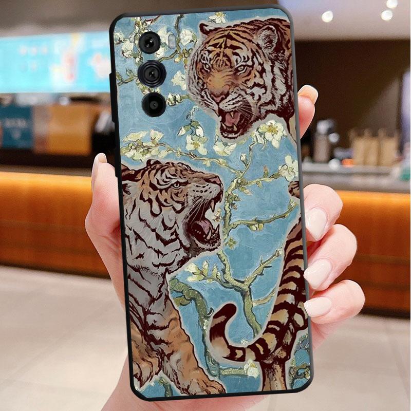 

Japanese tiger art tattoo Phone Case For Motorola Edge 50 40 Pro 60 50 40 30 Ultra Neo Fusion Moto G Play G Stylus G Power G Moto Edge 60 Fusion