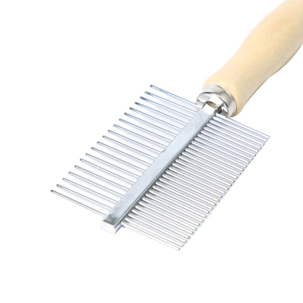 Metal Teeth Double Sided Pet Comb Dual Tooth Cat Hair Comb Daily Coat Brushing