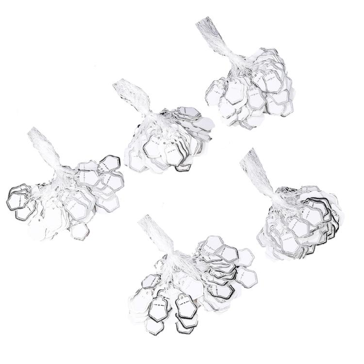 Бумажные ценники в форме звезд Аксессуары для упаковки ювелирных изделий Предварительно пробитые отверстия для продевания Высококачественный материал крафт-бумаги