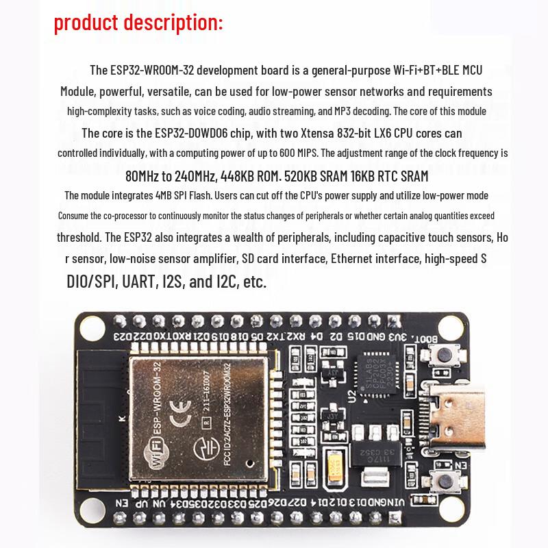 ESP32 WiFi Bluetooth Development Board