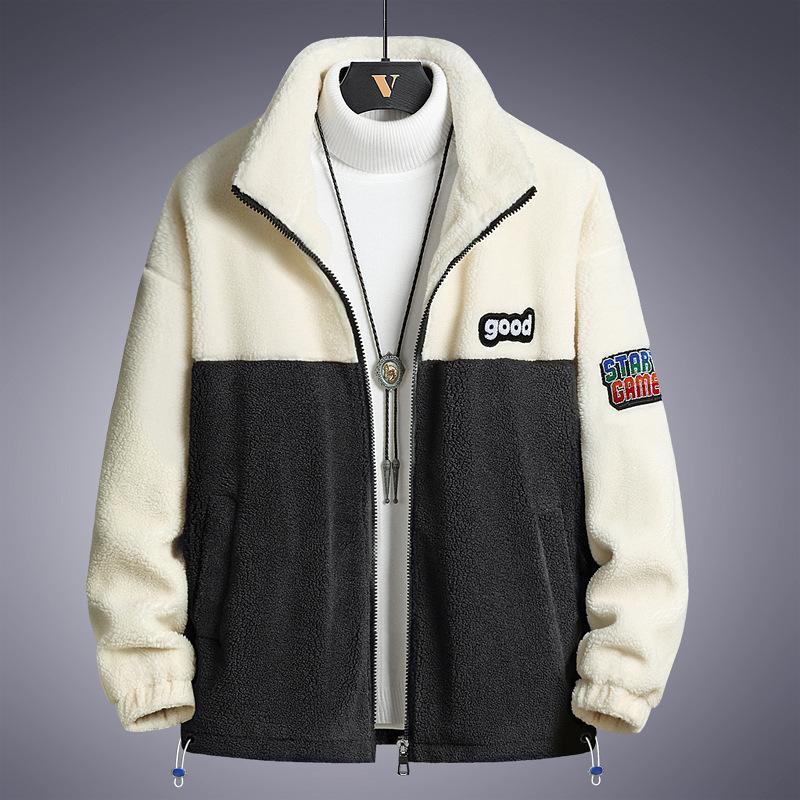 

8XL большой флисовый плотный пиджак из овечьего флиса мужская плотная флисовая куртка кардиган L