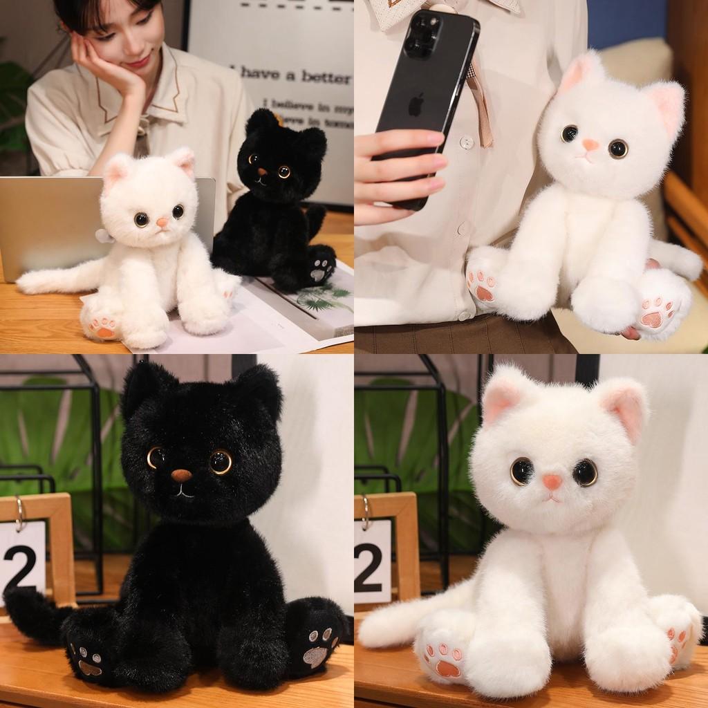 Cute Cartoon Devon Rex Cat Plush Toy For Kids Soft Animal Doll Gift For Girls