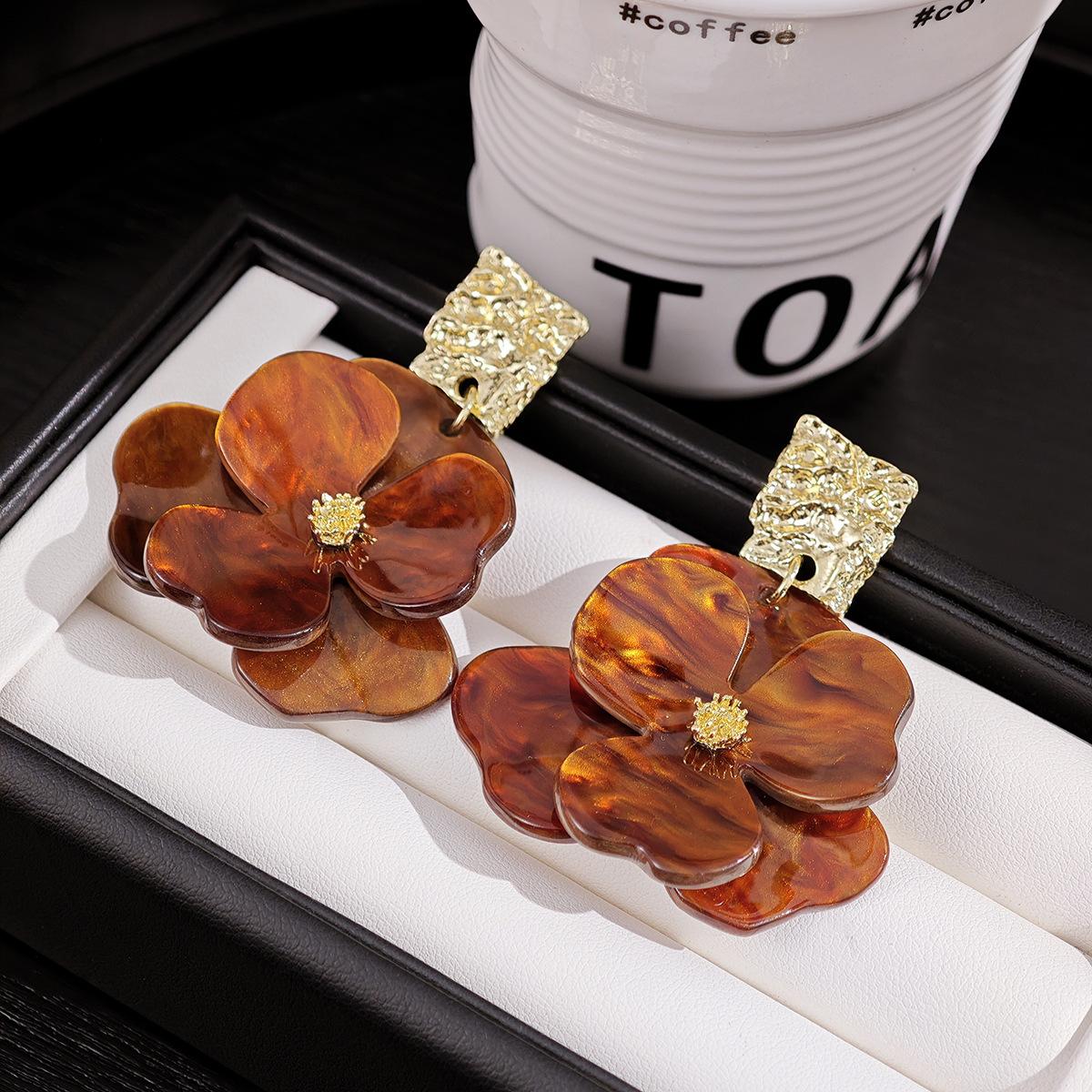 Цветочные, Высококачественные, Милые, Модные, Праздничные Женские Серьги