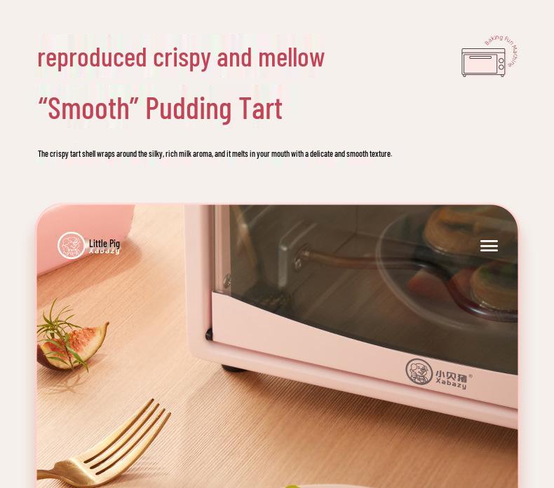 Little Pig 12L Multifunctional Mini Electric Oven for Baking Cakes