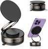 360° Foldable Vacuum Magnetic Phone Holder, Magnetic Car Phone Mount Hands-Free Suction Cup Phone Holder for Smooth Surface