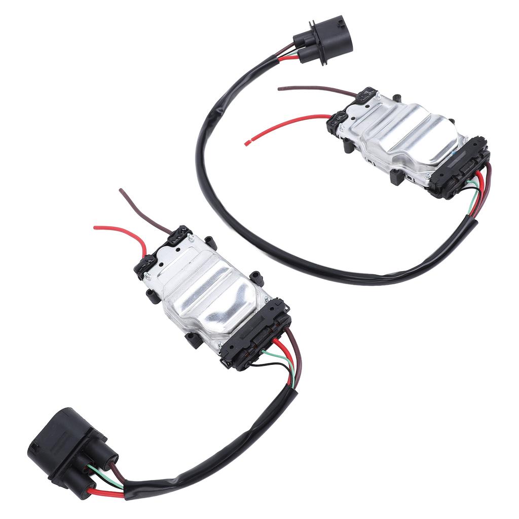 2Pcs Front Fan Control Module 4F0121003F Precise Operation Engine Cooling Fan Control Module for A6