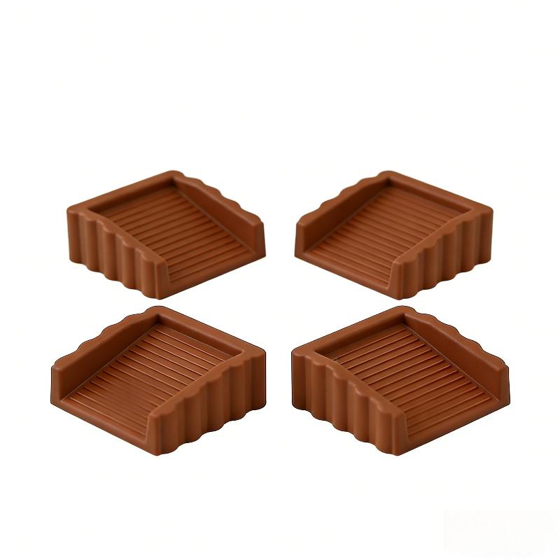 4Pcs Safety Silicone Door Stop Block Wedge Stop Door Stopper Home Office Door Rear Retainer Impact Stopper Rubber Stops No Drill