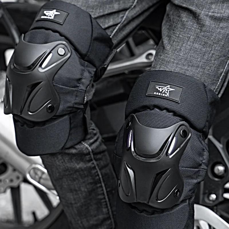 Motorcycle Knee Pads Protectors Elbow Reflective Protector Guards Outdoor Rider Protection Knee  Gear Protector Guards Kit